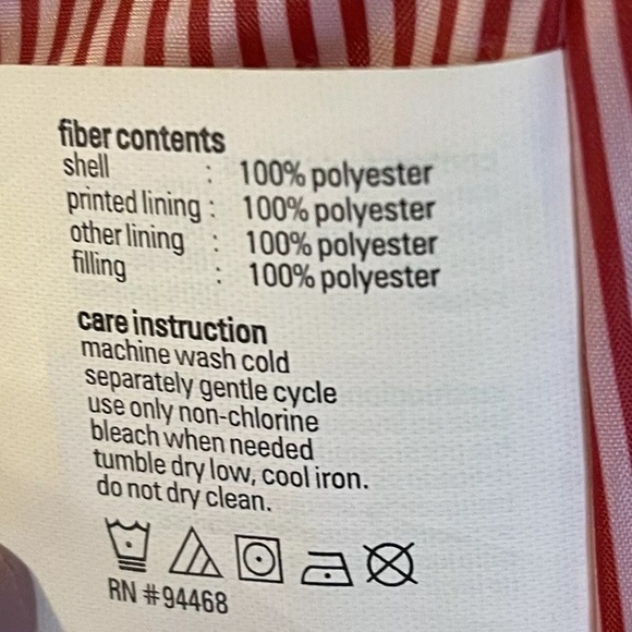 Esprit Jacket Sz L Red Womens Quilted Hooded With Pockets Fall Winter Preppy EUC - Picture 9 of 9